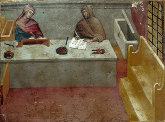 Darstellung eines Kämmerers, Assistent eines Kopisten (1388)