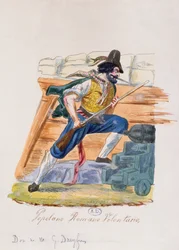 Römischer Volksfreiwilliger des Aufstands von 1848 in Rom