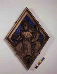 Saturn, Reliefkachel vom Campanile