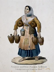 Verkäufer von schwefelhaltigem Wasser, Italien