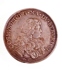 Silberne Piastra aus Florenz, Herrschaft von Cosimo III. de