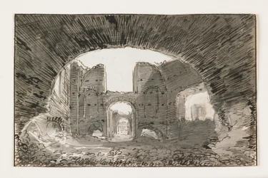 Skizze der Caracalla-Thermen, frühes 19. Jahrhundert