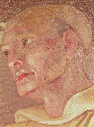 St. Bernhard von Clairvaux aus der Krypta von St. Peter (Mosaik) (Detail)