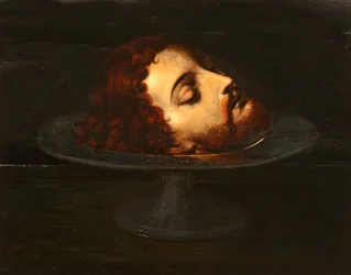 Der Kopf von Johannes dem Täufer auf einer Schale