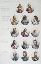 Die Romanow-Dynastie, aus Costume Antico e Moderno von Gulio Ferrario, ca. 1820