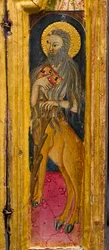 Trittico: Sant Antonio Abate in Trono, San Paolo Eremita e Sant