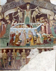 Triumph des Todes und Totentänze (Detail, nach der Restaurierung)