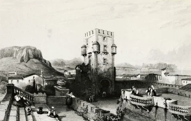 Villa Butera, Bagheria, Sizilien, Gravur, Italien