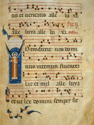 fol 4v. Graduale, ca. 1260