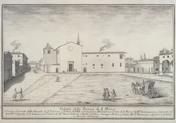 Ansicht der Kirche San Marco, Florenz