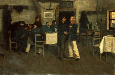 Treffen zwischen Giuseppe Garibaldi und Giovanni Battista Cuneo in Taganrog am Schwarzen Meer