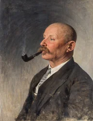 Porträt des Schriftstellers Aleksey Pavlovich Chapygin