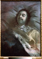 Peter I. der Große auf seinem Sterbebett