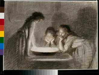 Wahrsagung am Heiligabend - Iwan Nikolajewitsch Kramskoi (Kramskoy) (1837-1887)