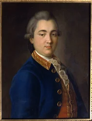 Porträt von Boris Vladimirovich Sheremetev in der Uniform des Kavallerieregiments