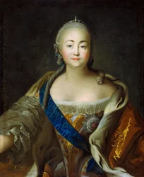 Porträt der Kaiserin Elisabeth 1709-1762, 1750er-1760er Jahre