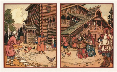 Illustration zu Die Geschichte vom Fischer und dem Fisch, 1933