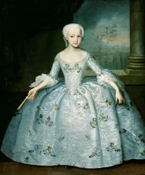 Porträt von Sarah Eleonor Fermor (1740-1824) 1749-50