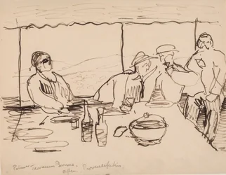 Abend auf der Terrasse, Bormes, Provence