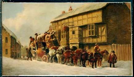 Vor dem George Inn, 1879