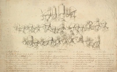 Erläuterungsblatt zu "Friedrich der Große reitet nach einer Revue in Potsdam nach Hause"