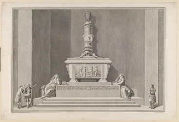 Grabmonument von Frederik V. im Dom zu Roskilde