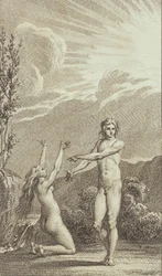 Illustration zu Ewalds "Adam und Eva". II