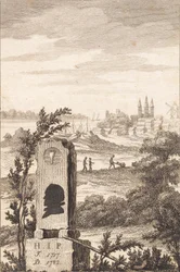 Mindestøtte für Hans Jakob Paludan. Titelblatt zu "Beskrivelse over Staden Kalundborg"