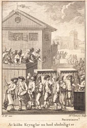 Peder Paars und seine Leute werden unter Ehrenbezeugungen aus der Stadt begleitet