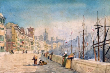 Der Hafen von Genua, 1878