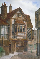 Häuser in Bishopsgate, City of London, 1860