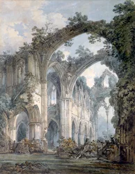 „Das Innere von Tintern Abbey, Monmouthshire“, um 1794
