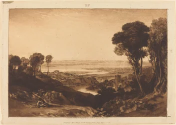 Zusammenfluss von Severn und Wye, veröffentlicht 1811