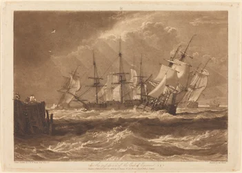Schiffe in einer Brise, veröffentlicht 1808