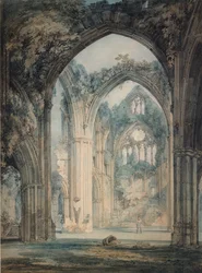 Querschiff der Tintern Abbey, Monmouthshire, um 1794