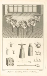 Orfevre-jouaillier, metteur en œuvre, Illustration aus 