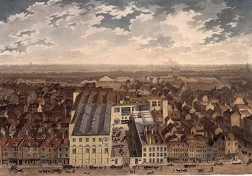 Ansicht der Genuine Beer Brewery, Golden Lane, veröffentlicht von R. Cribb