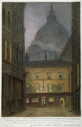 Die Taverne Black Swan in der Carter Lane, City of London, 1870
