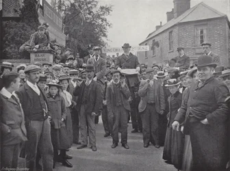 Corby Pole Fair, der Vorsitzende mit der Charta