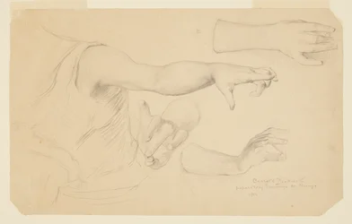 Studien von Händen für die Kuppel des Gebäudes für Manufakturen und freie Künste, Weltausstellung in Chicago, IL