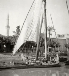 Am Mahmoudiyah-Kanal, Alexandria, Ägypten, 20. Jahrhundert