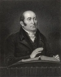 Robert Hall, gestochen von Samuel Freeman (1773-1857), aus „National Portrait Gallery“, Band III, veröffentlicht ca. 1835