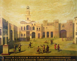 Plaza de San Juan de Dios im Jahr 1596