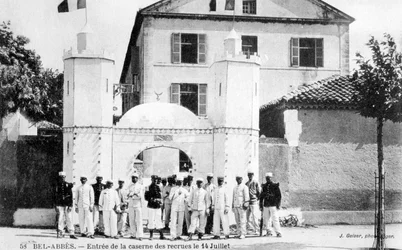 Kasernen der Rekruten, Französische Fremdenlegion, Sidi Bel Abbes, Algerien, 14. Juli 1906