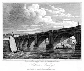 Waterloo-Brücke, London, 1817