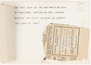 Brief an den Wettbewerbsredakteur des Liverpool Weekly Courier, 1917