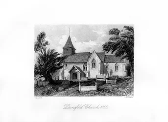 Dunsfold Kirche, Surrey, 1850