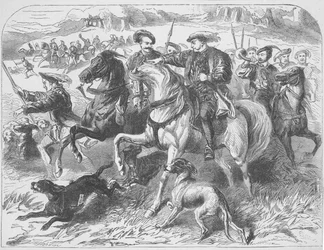 Heinrich VIII. bei der königlichen Jagd im Epping Forest am Morgen der Hinrichtung von Anne Boleyn