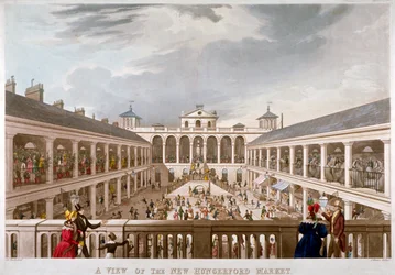 Ansicht des neuen Hungerford-Marktes, Westminster, London, 1833