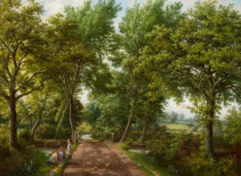 Furt an der Hobb Moor Road, Birmingham, 1870er Jahre.